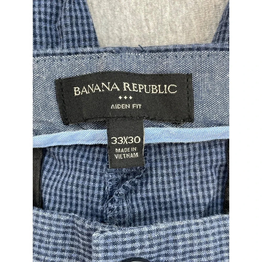 Banana Republic Pants Mens 33 x 30 100% Cotton Aiden Fit Flat Front Chino